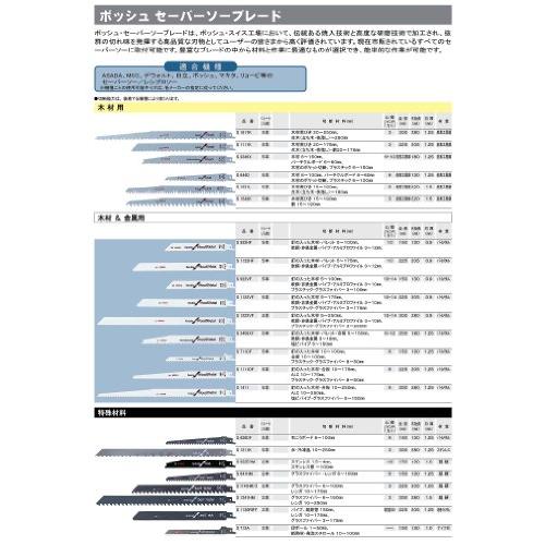 BOSCH(ボッシュ) 木材&金属用セーバーソーブレード5本組 S1411DF |  | 01