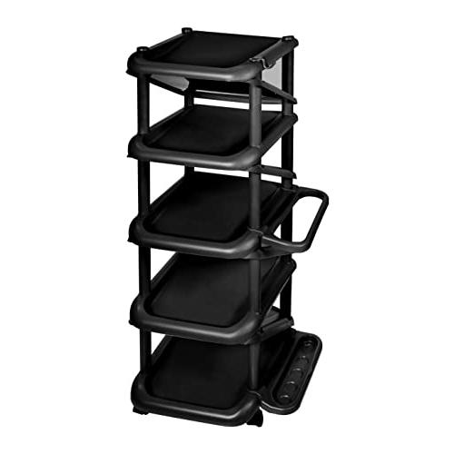 ライクイット (like-it) 靴収納 シューズラック エタージ9段 約幅35.5×奥行31×高さ90.1cm ブラック 日本製 玄関収納 省 | 