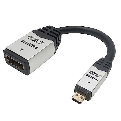 ホーリック HDMIマイクロ変換アダプタ 7cm シルバー HDM07-042ADS | 