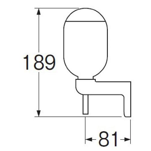 SANEI(サンエイ) 石ケン水容器 押し上げ式 壁付けタイプ ビス付き 350cc W101 |  | 01