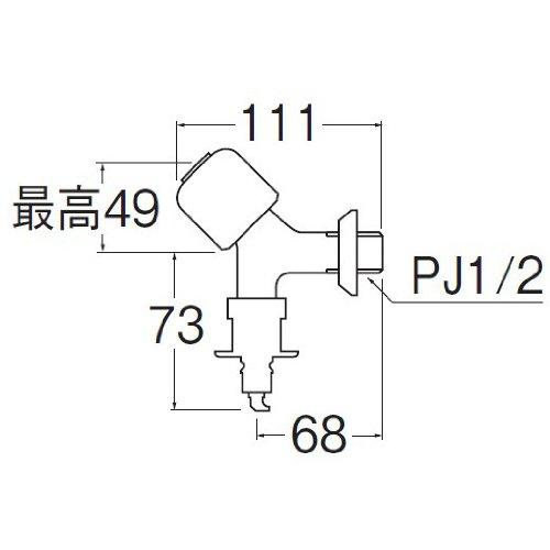 SANEI(サンエイ) 洗濯機用水栓 送り座付き 給水ホース接続用 オートストッパー付き Y1431CTV-1-13 |  | 01