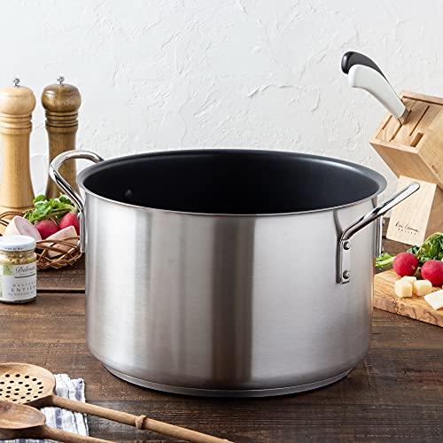 遠藤商事 業務用 ムラノ インダクション テフロンセレクト 半寸胴鍋 32cm (蓋無) IH対応 18-8ステンレス/内面テフロン加工 AHV |  | 01