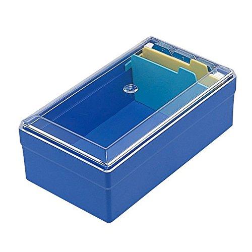 ライオン事務器 名刺整理箱 500枚 No.51-B 青 | 