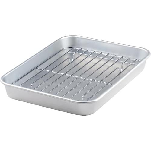 谷口金属 軽量で使いやすい バット トレー アミ付きセット 料理 24.2×18.3cm 5号 日本製 下ごしらえ 揚げ物 天ぷら | 