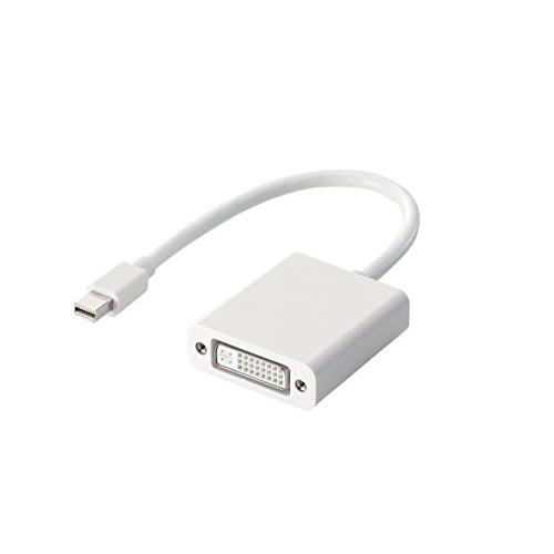 エレコム 変換アダプタ miniDisplayPort-DVI for Mac/Surface/Lenovo ホワイト AD-MDPDVIWH | 