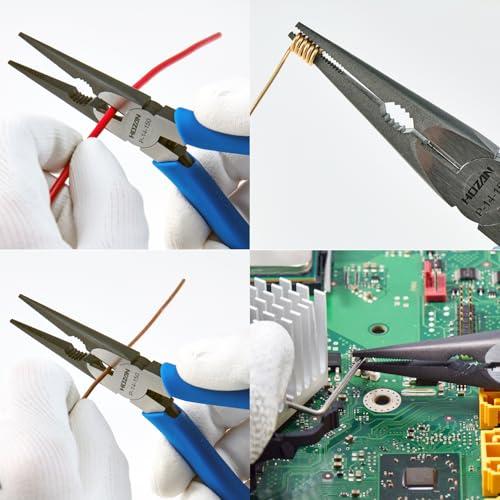ホーザン(HOZAN) ラジオペンチ 連続作業にも最適なコイルバネ装備 ローレット付 ギザ付くわえ刃付 P-14-150 |  | 01