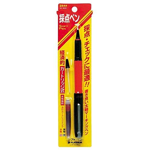 プラチナ万年筆 採点ペン ソフトペン レッド SN-800Cパック#75 |  | 01