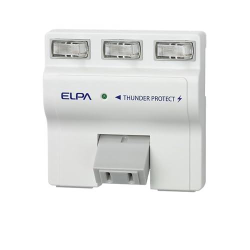 ELPA 耐雷サージ 独立スイッチ付タップ（3個口） A-S500B(W) | 