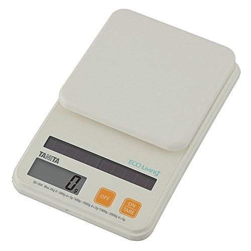 タニタ クッキングスケール キッチン はかり ソーラー 2kg 1g単位 オレンジ SD-004 OR | 