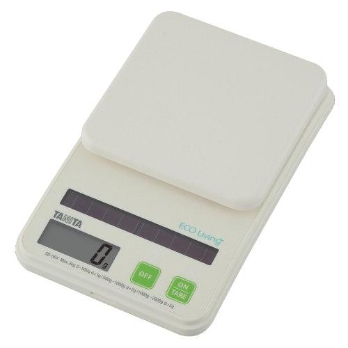 タニタ(Tanita) クッキングスケール キッチン はかり ソーラー 2kg 1g単位 グリーン SD-004 GR | 