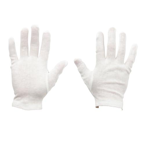 [ミタニコーポレーション] 品質管理用手袋 (M サイズ/ホワイト / 綿100%) 作業用手袋 (スムス / 12双入 / マチなし) 左右兼 |  | 01