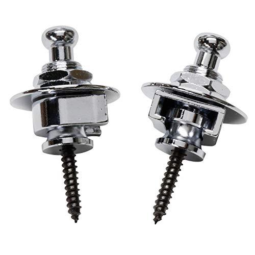 Parksons 金属製 ストラップロックピン ギターベース用 2個セット クロム PSL-700C | 