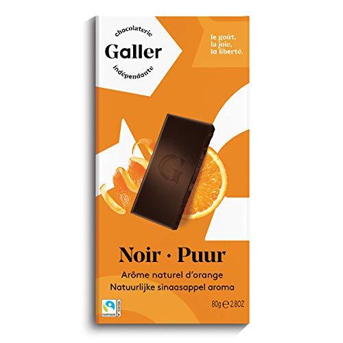 Galler (ガレー) ベルギー王室御用達 チョコレート TABLET タブレット 80G*1枚セット (ダーク70%オレンジ) | 