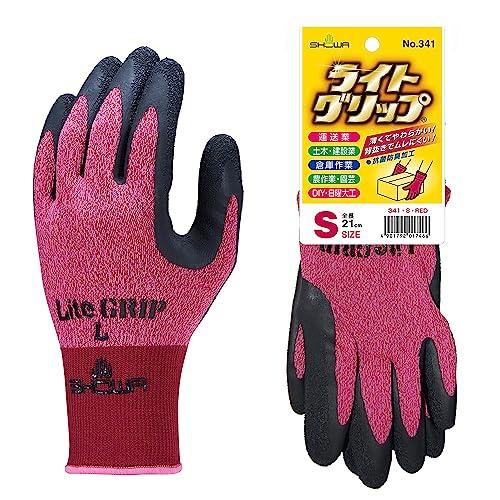 ショーワグローブ(Showaglove) 【軽作業用手袋】No.341 ライトグリップ レッド Mサイズ 1双 | 
