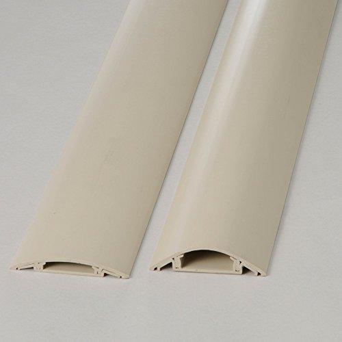 オーム電機 配線プロテクター 2号薄型 ベージュ 2m DZ-PTU22-C 00-9957 ケーブルカバー ケーブル保護 ケーブルかくし 配線 | 