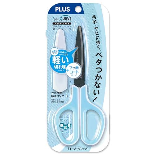 プラス はさみ フィットカットカーブ フッ素コート 低反発グリップ SC-175SF ホワイト/ブルー 34-516 |  | 01