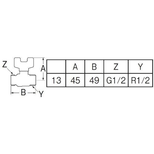 SANEI(サンエイ) ボールバルブ ハンドルワンタッチ着脱式 ヒートポンプ・エコキュート V61B-13 |  | 01