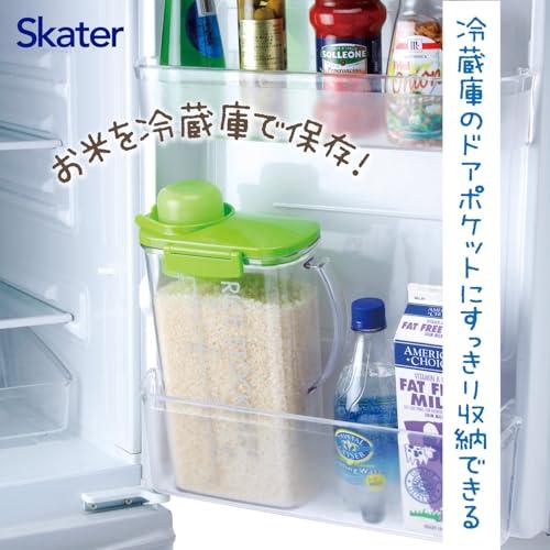スケーター(Skater) ライスストッカー 米びつ 2.5kg グリーン 冷蔵庫用 スリム ドアポケット収納 軽量カップフタ 縦型 日本製 C |  | 01