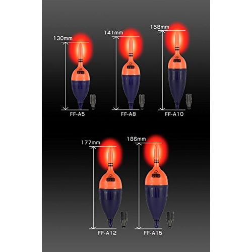 冨士灯器(Fuji-Toki) 電気ウキ FF-A12 超高輝度赤色LED 適合オモリ:12号 自立式変更可能 日本製 |  | 01