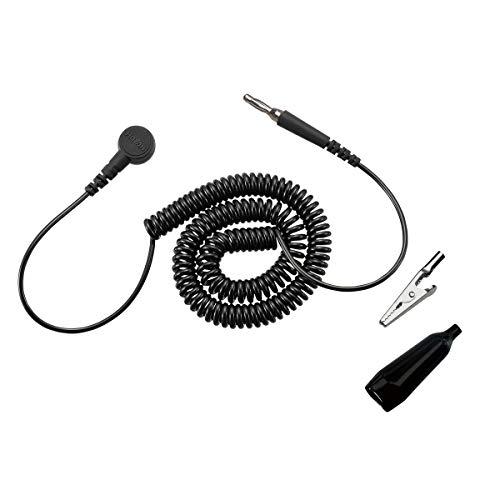 ホーザン(HOZAN) アース線 静電気対策 ホックタイプ ワニグチクリップ付 コード実効長:1.6m ホック径:7mmφ 1MΩの抵抗入 F- | 