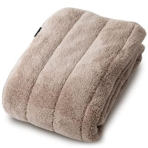 アイリスプラザ マイクロミンクファー 敷きパッド ダブル もこもこ ふわふわな肌触り エアコン対策 秋冬 ベッドパッド 四隅ゴムバンド 洗える | 