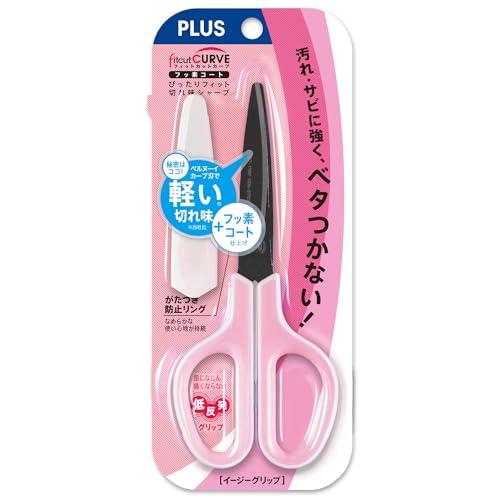 プラス はさみ フィットカットカーブ フッ素コート 低反発グリップ SC-175SF ホワイト/ピンク 34-547 |  | 01