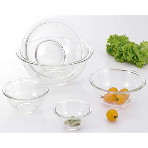 iwaki(イワキ) AGCテクノグラス 耐熱ガラス ボウル 丸型 5点セット 電子レンジ/オーブン/食洗器対応 食材を混ぜやすい広口デザイン |  | 01