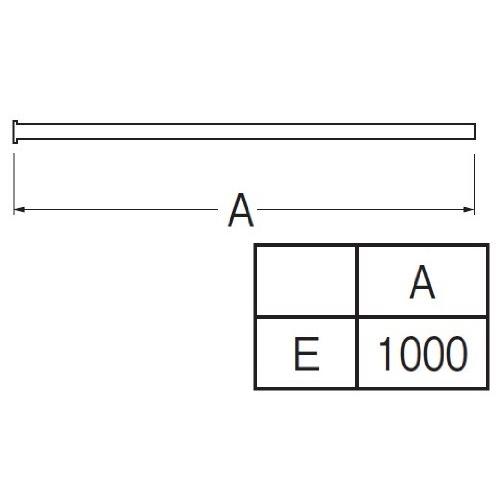 SANEI(サンエイ) 【ツバ付給水直管】 1000mm V22J-64-E |  | 01