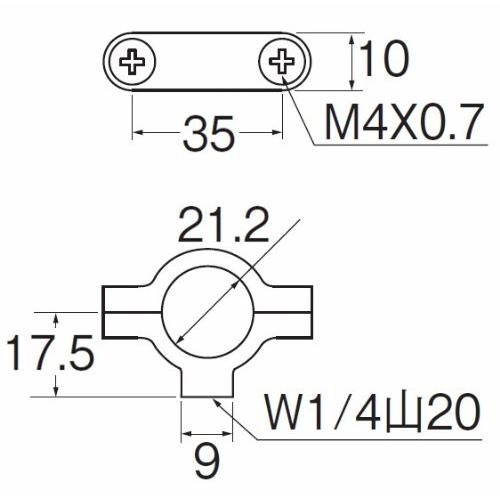 SANEI(サンエイ) 【INAX製給水管用止メ金具】 パイプ径21.2mm H861-21.2 |  | 01