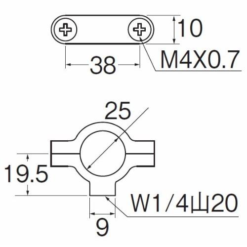 SANEI(サンエイ) 配管部品 止め金具 パイプ固定用 ストール洗浄管用 H861-25 25mm |  | 01