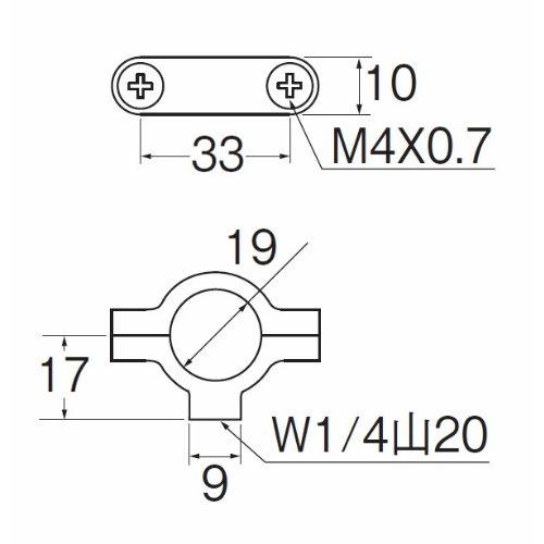 SANEI(サンエイ) 配管部品 止め金具 パイプ固定用 ストール洗浄管用 H861-19 19mm |  | 01