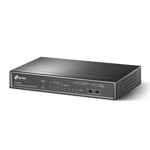 TP-Link アンマネージPoEスイッチ ギガ対応 8ポート(4ポートPoE) 無償 スイッチングハブ TL-SG1008P | 