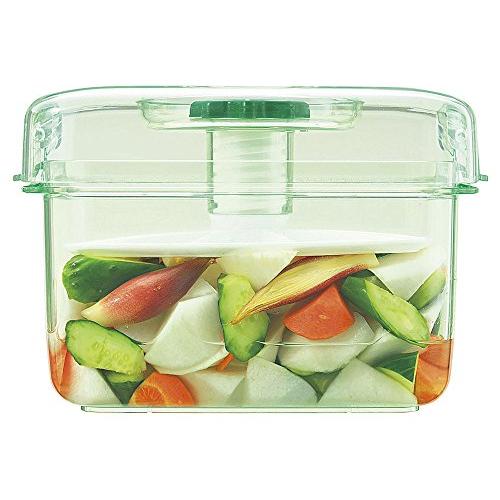 新輝合成 トンボ 保存容器 漬物容器 3.1リットル 手軽に漬けられる 中身が見やすい スケルトングリーン ピクレ K30 幅24×奥行15.5 |  | 01