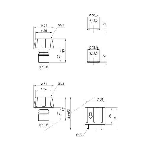 SANEI(サンエイ) ワンタッチジョイントセット カチッと ワンタッチ接続 ニップル2個セット PL61-21S |  | 01