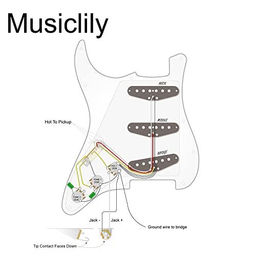 Musiclily Basic 11穴SSSストラトキャスター用配線済みピックガード セラミック シングルコイルピックアップセット STストラト |  | 01