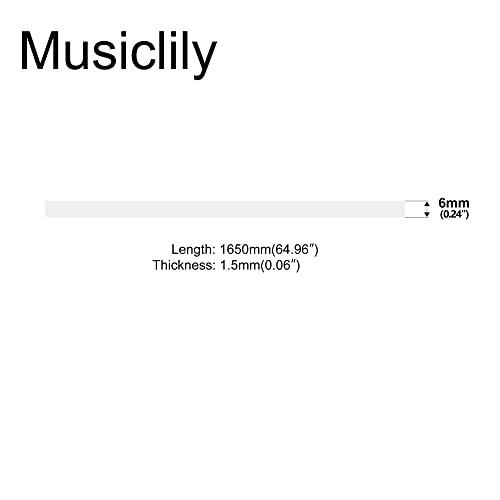 Musiclily プラスチック製ギターバインディング1650 x 6 x 1.5mm、クリーム |  | 01