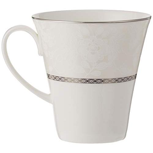 NARUMI(ナルミ) マグカップ ミラノビアンカ 340cc ホワイト 花柄 梅の花 かわいい おしゃれ 大きめ ギフト箱入り 51461-2 |  | 01