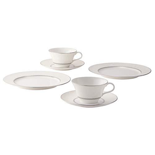 NARUMI(ナルミ) 食器セット ミラノビアンカ ティータイムセット ペア ホワイト 6点セット 51461-21963P | 