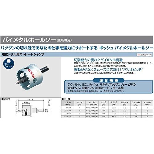 BOSCH(ボッシュ) バイメタルホールソー(ストレートシャンク)24mmφ[BMH-024SR] |  | 01