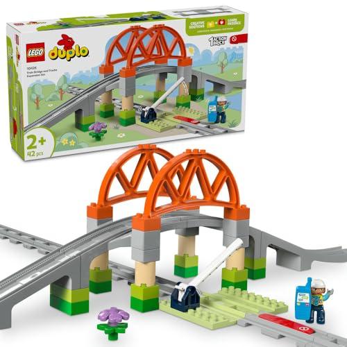 レゴ(LEGO) デュプロ デュプロのまち 鉄道レールと橋 おもちゃ 玩具 誕生日 プレゼント ブロック 知育男の子 女の子 子供 1歳半 2歳 | 