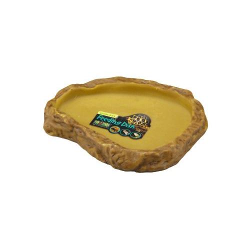 EXO TERRA (エキゾテラ) フィーディングディッシュS PT2811 爬虫類用 えさ皿 自然の岩イメージ ひっくり返しにくい W14.5 | 