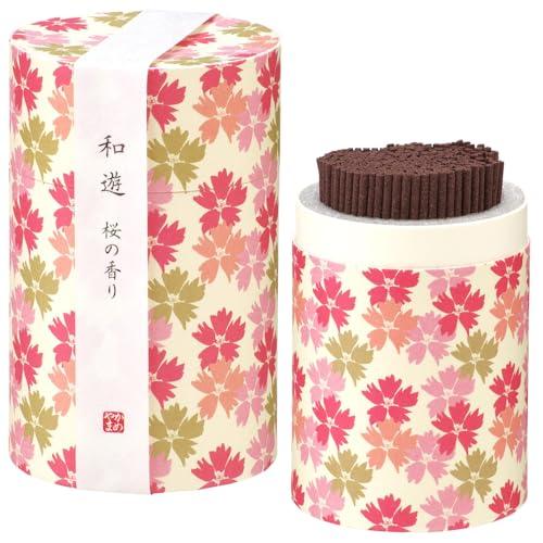 カメヤマ 和遊 桜の香り 約90g 約300本 お線香 お香 ミニ寸 | 