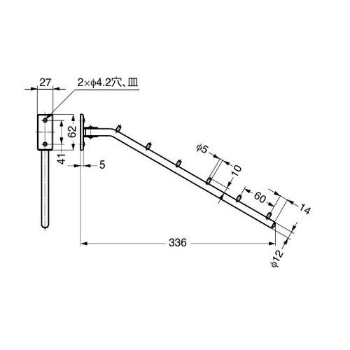 スガツネ工業 ランプ印 ステンレス鋼製 ハンガーメイトだぼ付 HM-330 HM-330 |  | 01