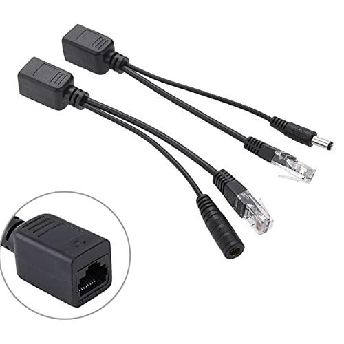 HUACAM HCP05 パワー オーバー イーサネット PoE アダプタ インジェクター + スプリッタ キット PoE ケーブル ブラックカ | 