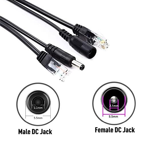 HUACAM HCP05 パワー オーバー イーサネット PoE アダプタ インジェクター + スプリッタ キット PoE ケーブル ブラックカ |  | 01