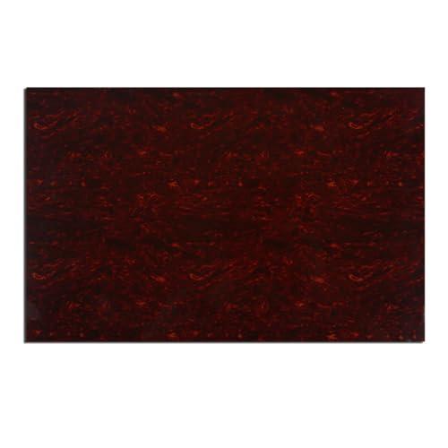 Musiclily 435x290mm ギターピックガード板材 ST TL ピックガード素材エレキギター/PBベース用、4P赤べっ甲柄 | 