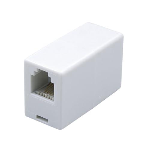 エルパ(ELPA) TEL用中継コネクタ 電話線 延長 アダプタ モジュラージャック 6極4芯 6極2芯 兼用 ビジネスホン ホームテレホン F | 