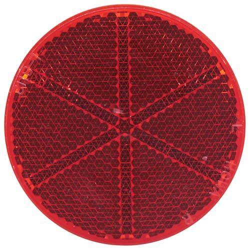 和気産業(Waki) 反射板 リフレクター 直径107mm 厚み10mm レッド 注意喚起 工場 駐車場 R-100 Z-17 | 
