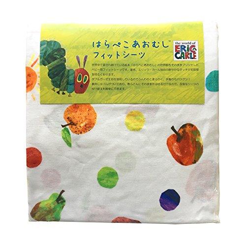 baby.e-sleep(ベビーイースリープ)はらぺこあおむしダブルガーゼフィットシーツ ミニサイズ 日本製 60×90cm | 