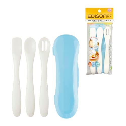 EDISONmama(エジソンママ) 離乳食スプーン 3本セット ベビースプーン 離乳食初期?後期 食材をつぶせる はじめての離乳食に | 